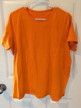 Woman Within Orange Short Sleeve Tshirt Size Large